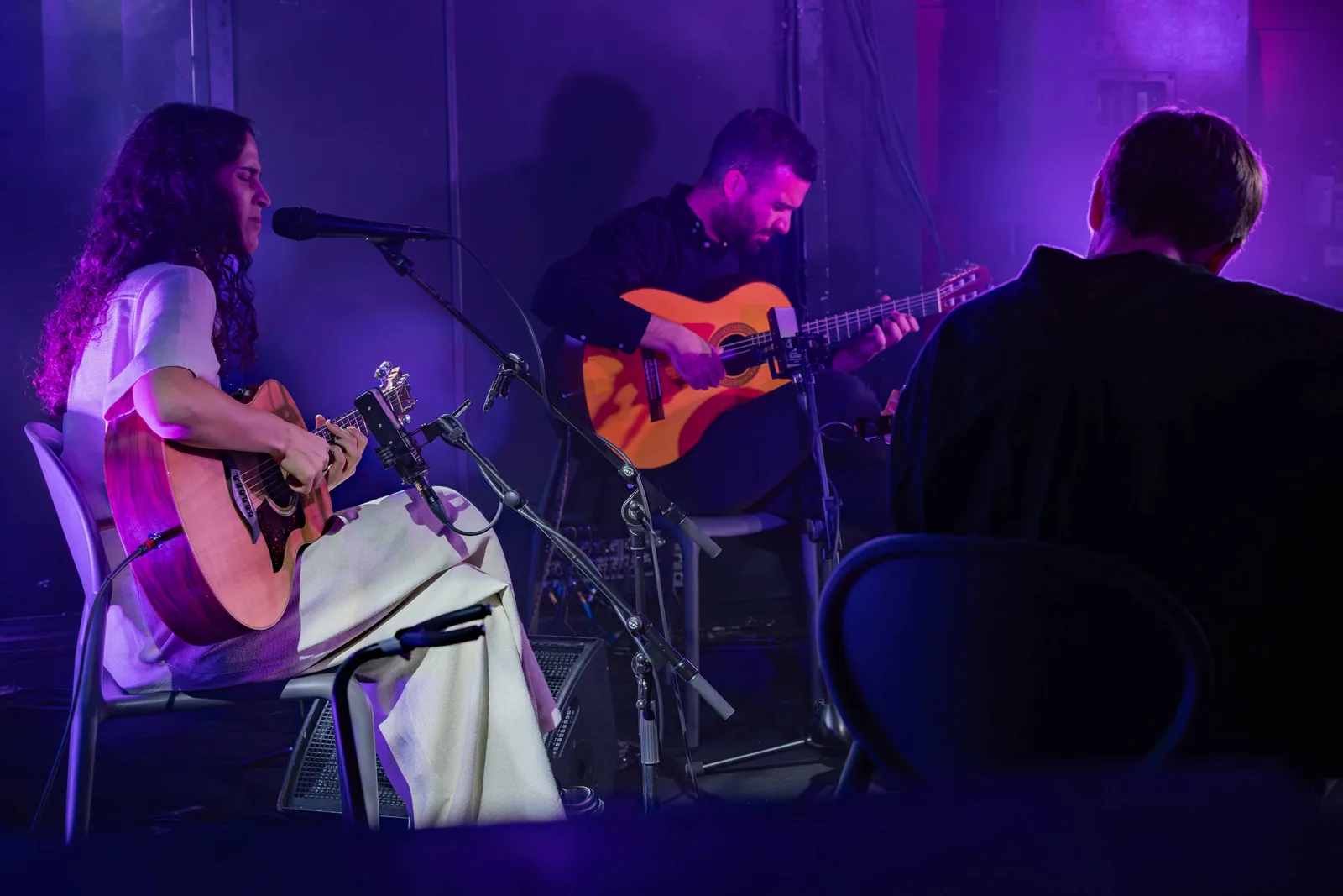Banda en directo — fotografía de concierto en Madrid