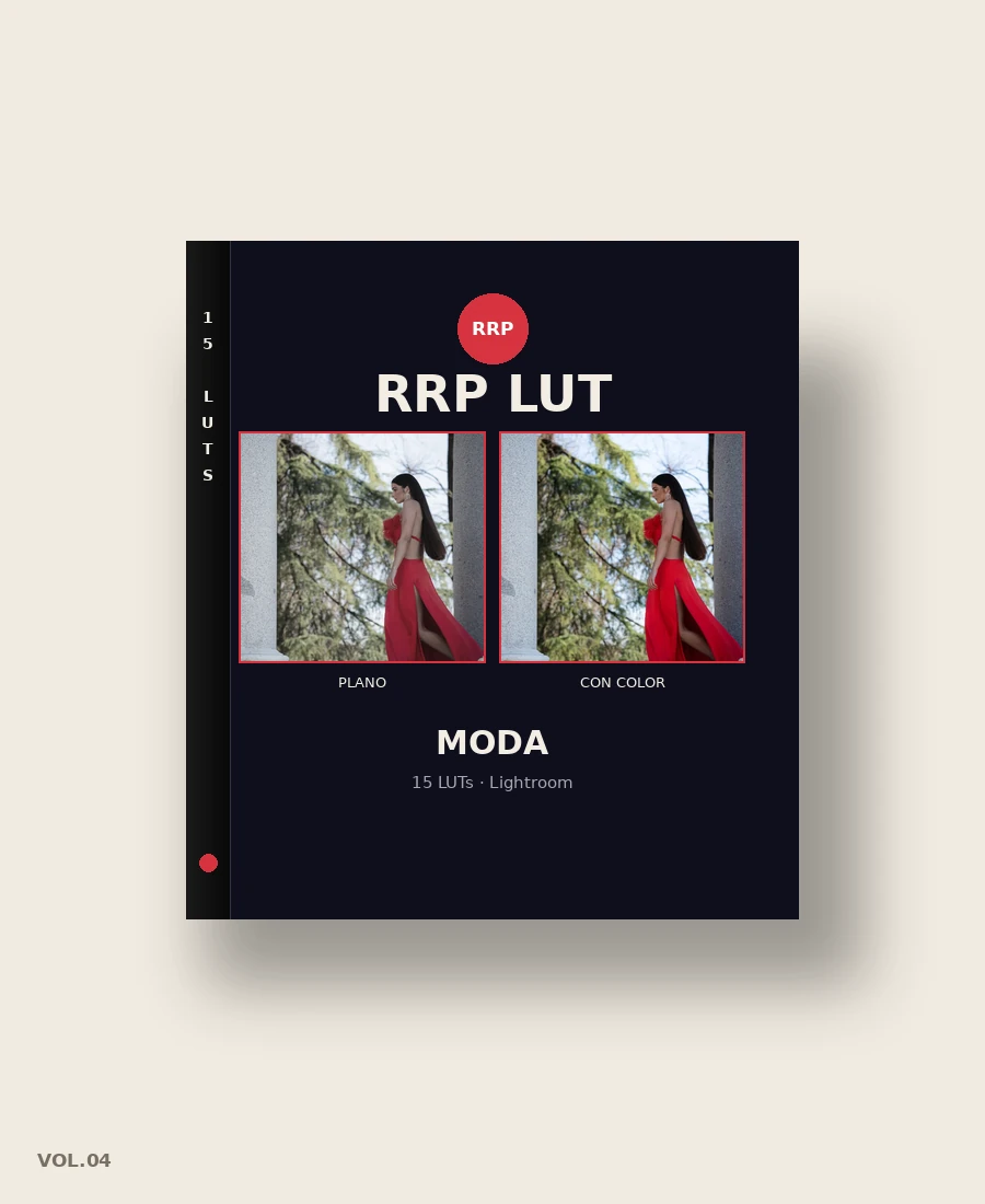 Pack de LUTs de Moda para Lightroom — RRP LUT