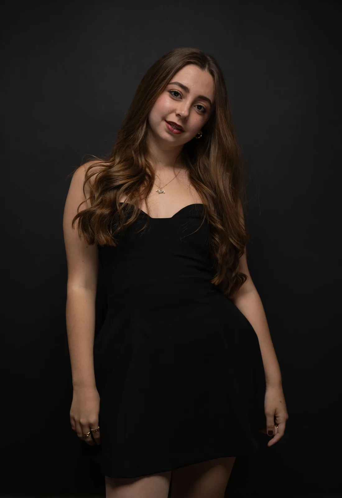 Sesión de estudio de moda femenina
