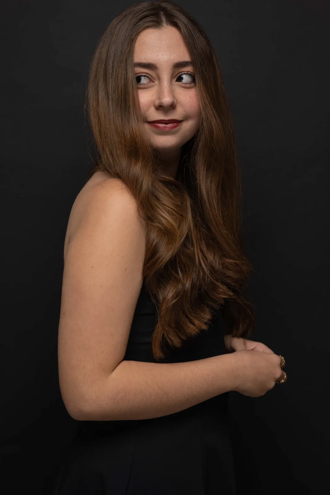 Sesión de estudio de moda femenina