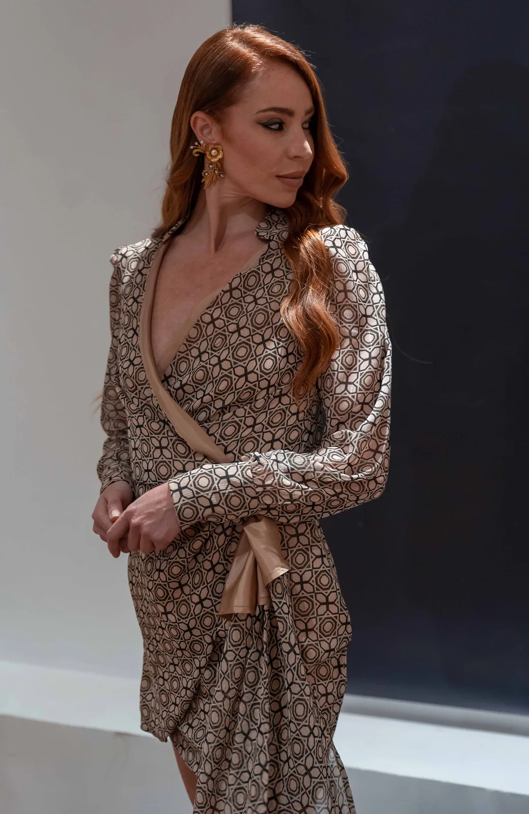 Sesión de estudio de moda femenina