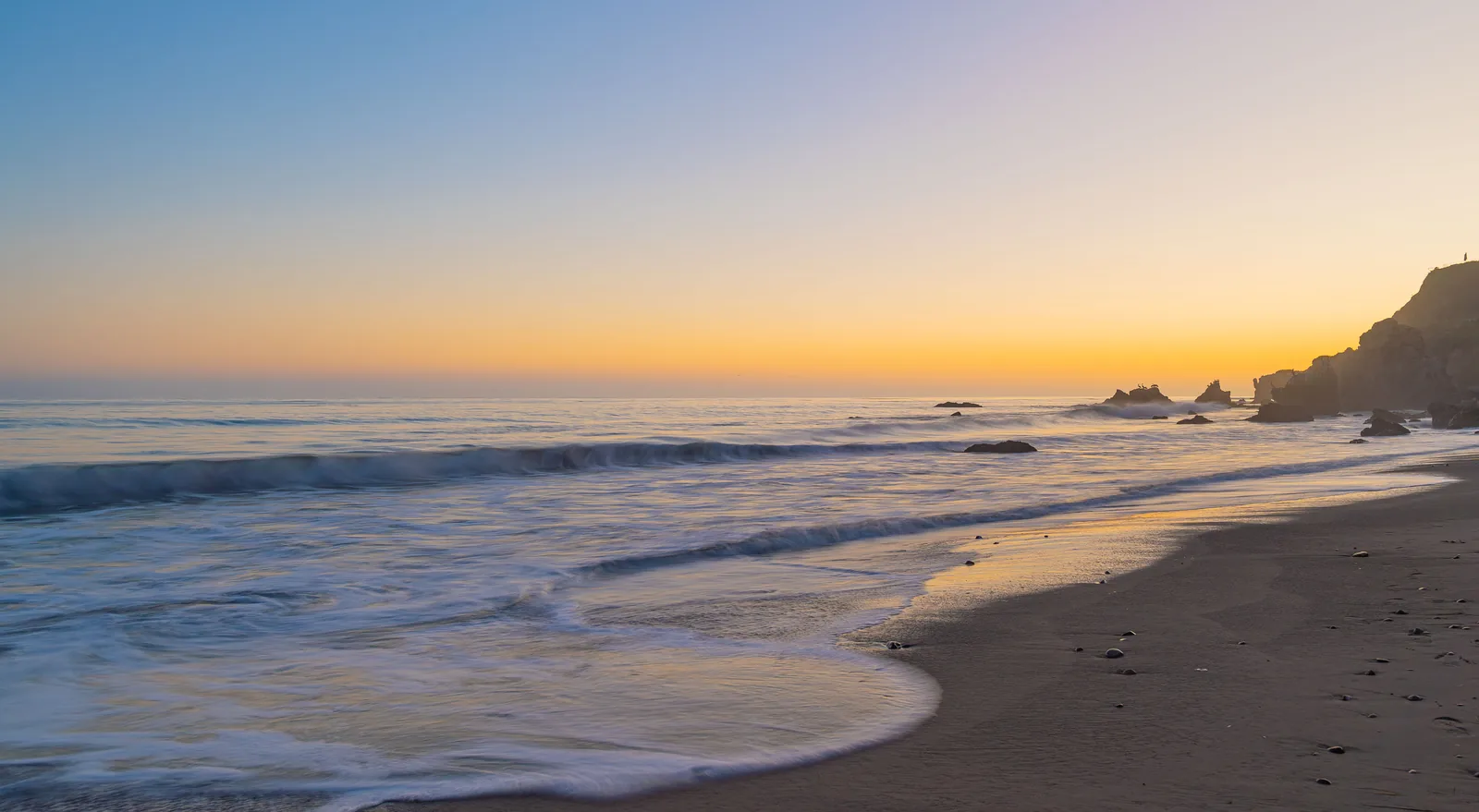 Playa al atardecer — fotografía de viajes por Roberto Romero
